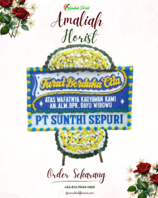 Papan Bunga Duka di Sudiroprajan